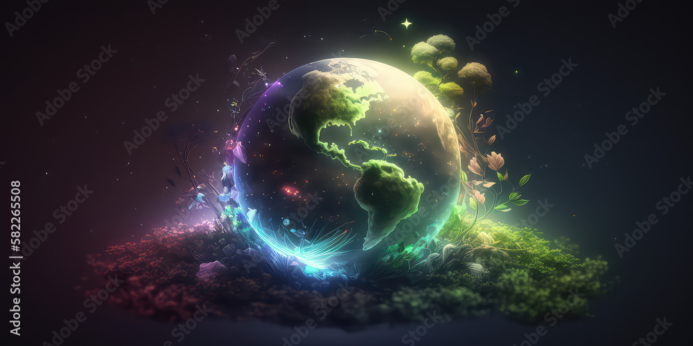 Fototapeta premium Earth day. Generative Ai