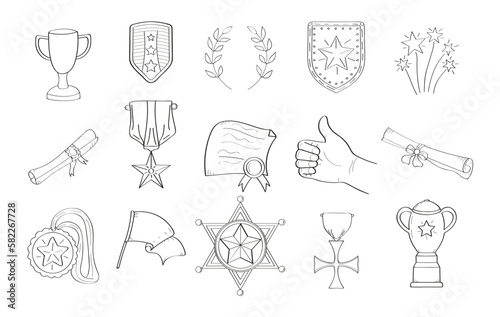 set of icons