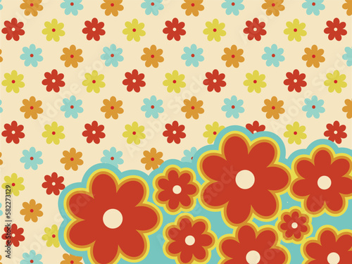 Funky 70s Floral Pattern