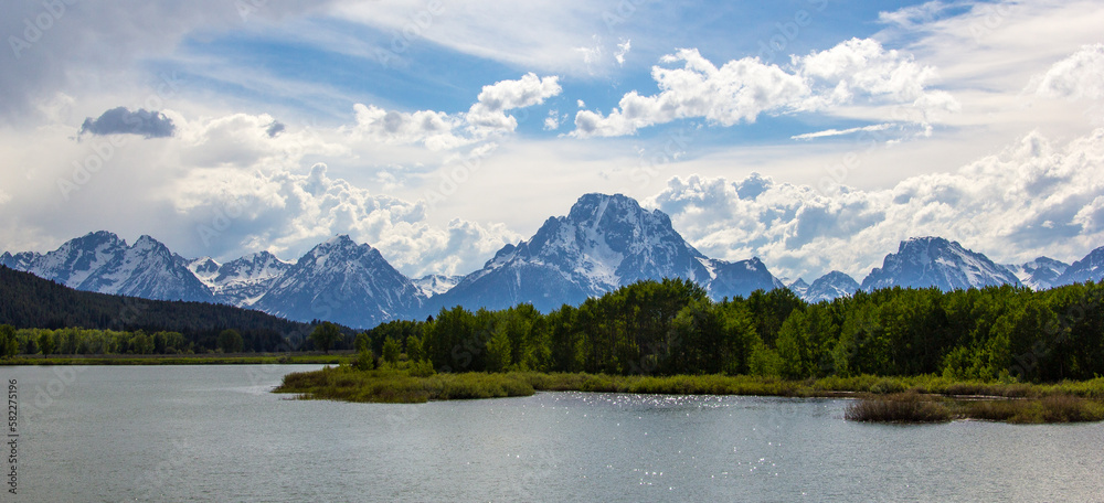 Views of the Grand Tetons in Wyoming