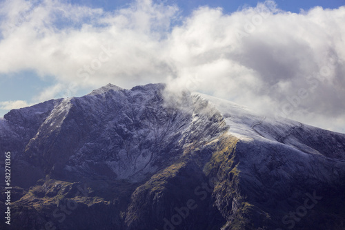 Snowdon Yr Wyddfa from Y Garn, Eryri Snowdonia, Mountain Landscape © Matt