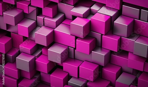  a very large group of purple cubes with a black one in the middle of the picture and a black one in the middle of the picture. generative ai