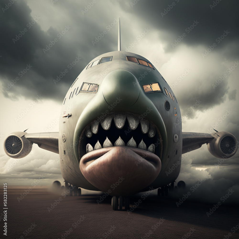 Fototapeta premium Scareplane