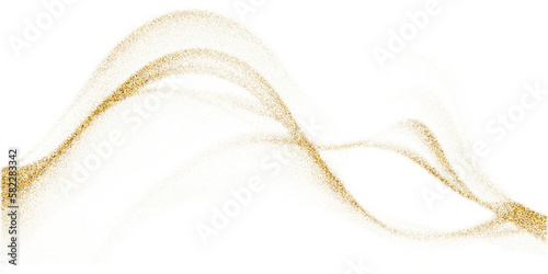 Golden Wave Dust Illustration