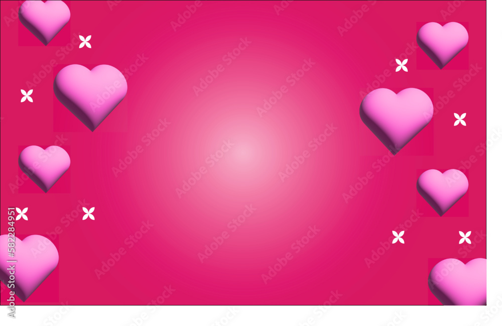 Mother Day Banner Template 3D Love 