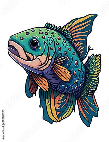 Fish sticker © Ferre