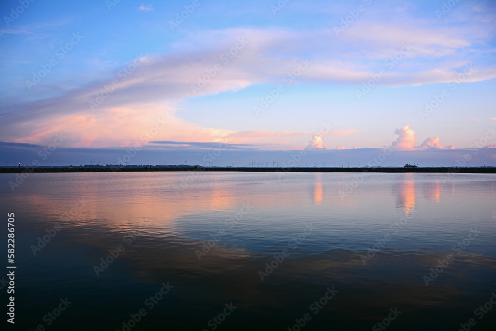 sunset over Lake Ontario, Kingston, Ontario, Canada