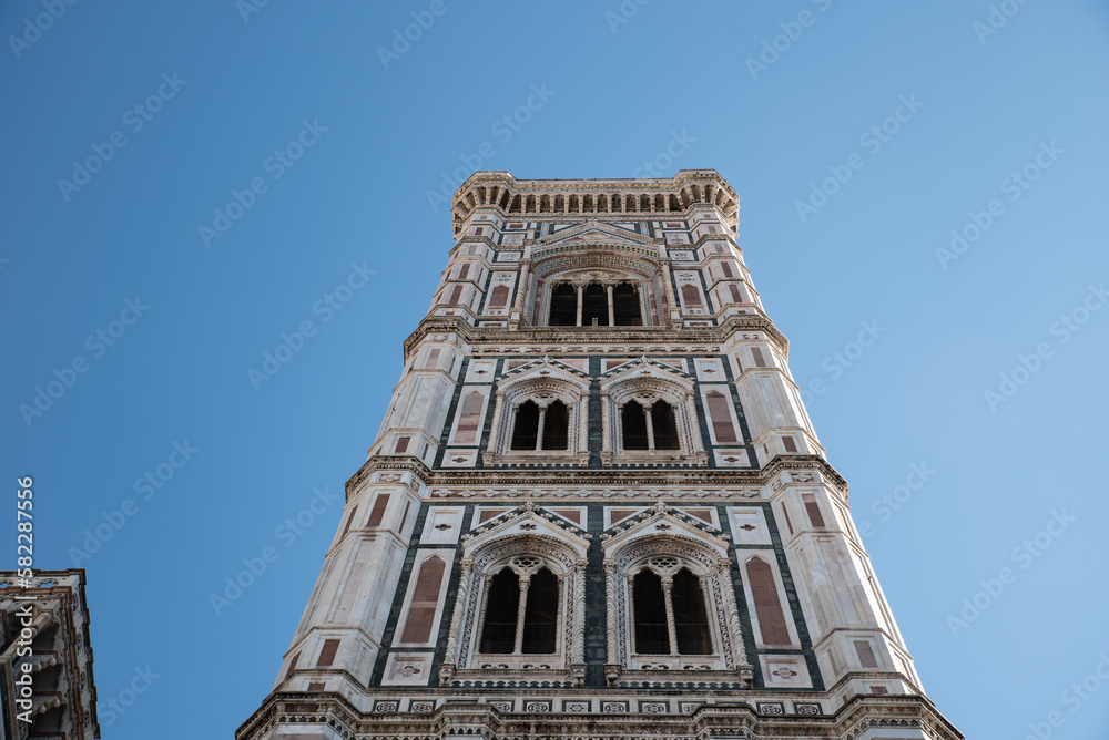 Giotto's Bell Tower in Florence, from below Giotto's Bell Tower in Florence, from below