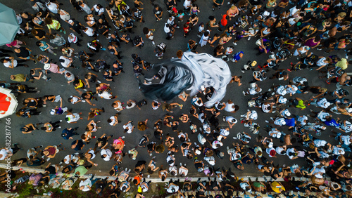 Bixiga Bela Musica Vista Carnaval Brasileiro Grêmio Recreativo Cultural Social Escola de Samba Vai-Vai Cordão Carnavalesco Cidade São Paulo Bairro Distrito Cultura Rua Drone Aérea Paisagem Bloquinho  photo