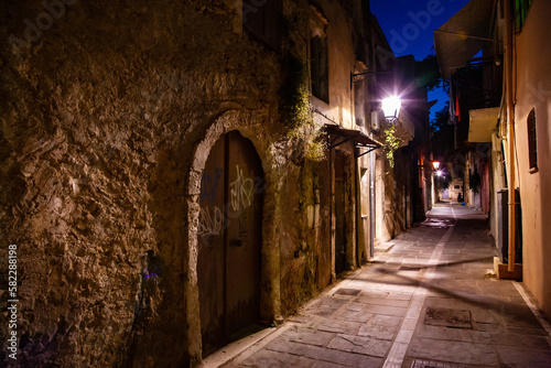 Alleyway in Rethymnon in Crete  Greece