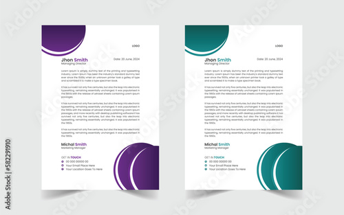 The Best And Most Exceptional Wonderful Letterhead Design Template. Abstract vector layout background set. Flyer Layout with Geometric, poster flyer pamphlet brochure cover design layout