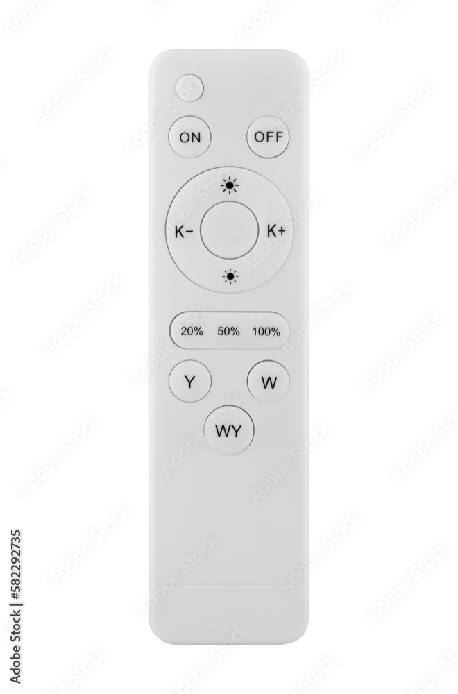 control panel for consumer electronics, on white background in insulation control panel for consumer electronics, on white background in insulation
