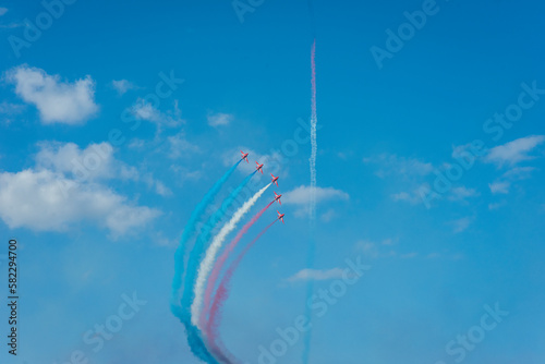 Obraz na płótnie Airshow, samoloty, lotnictwo w salonie