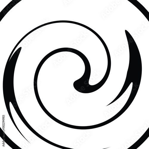 Swirl Black And White Texture Vector