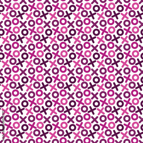 Wallpaper Mural Valentine's Day Love Seamless Pattern - Festive Valentine theme repeating pattern design Torontodigital.ca