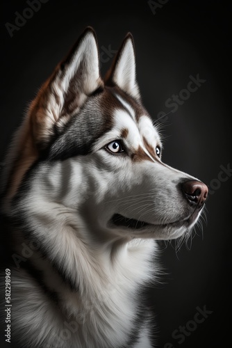 Siberian Husky Portrait © Enea