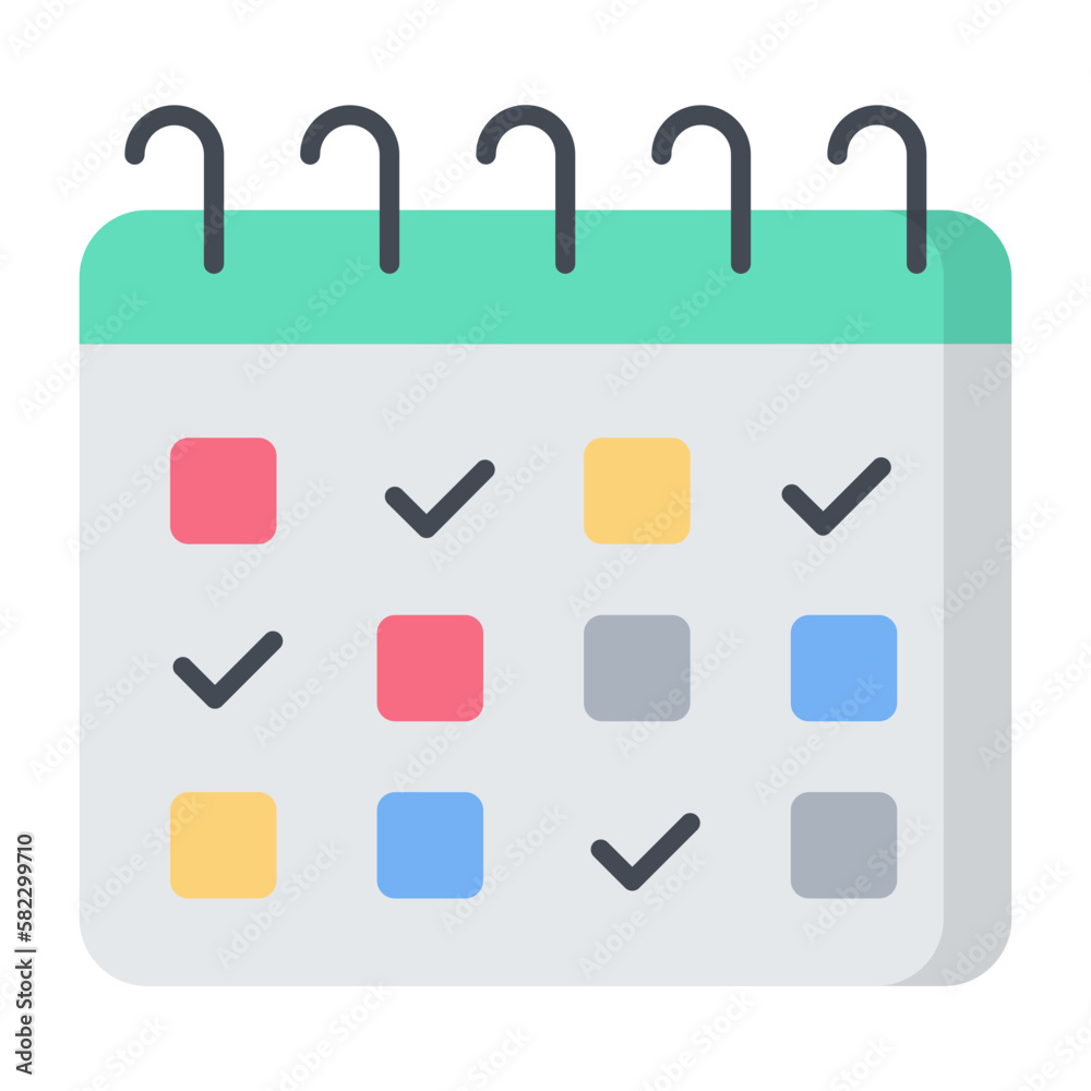 Meeting Dates Flat Icon
