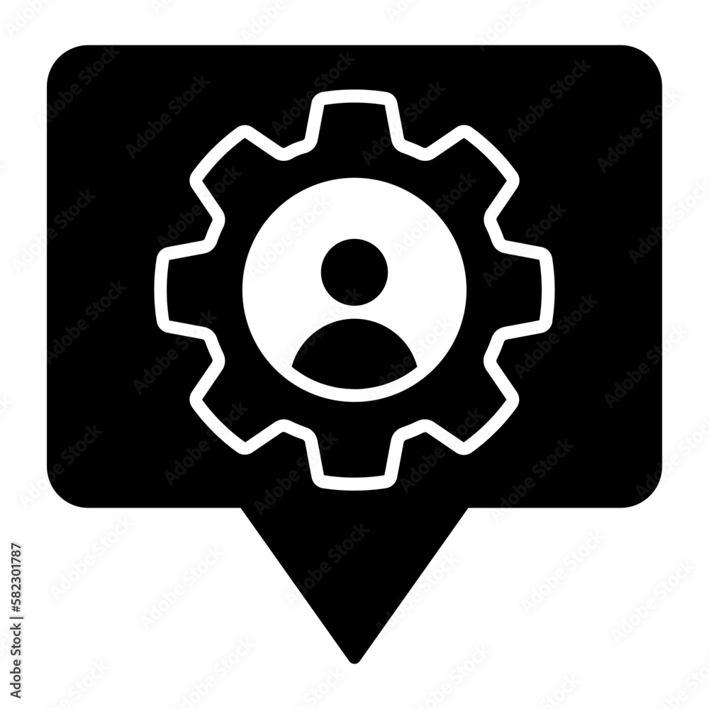 Coaching Glyph Icon Coaching Glyph Icon