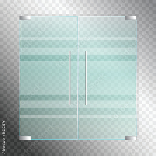 Interior glass doors with lines decor - tempered glass, Toughened glass, Acid-etched glass, sand blasting