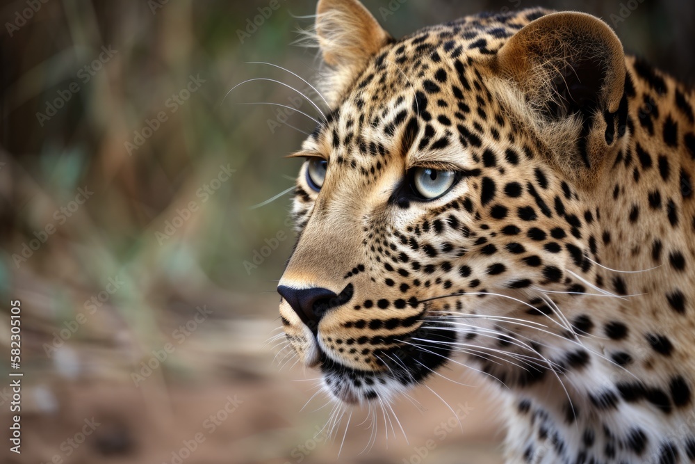 a picture of a leopard in its natural environment. Generative AI a picture of a leopard in its natural environment. Generative AI