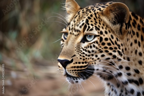 a picture of a leopard in its natural environment. Generative AI