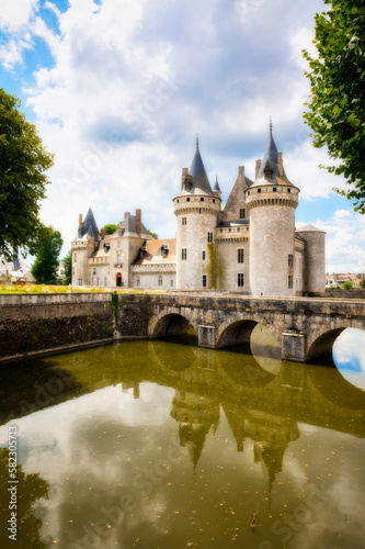 The Fairytale Castle of Sully-sur-Loire in the Loire Valley, France