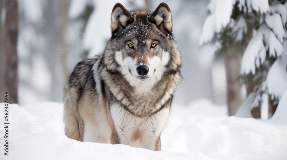 Photo of a Wolf, Generative AI