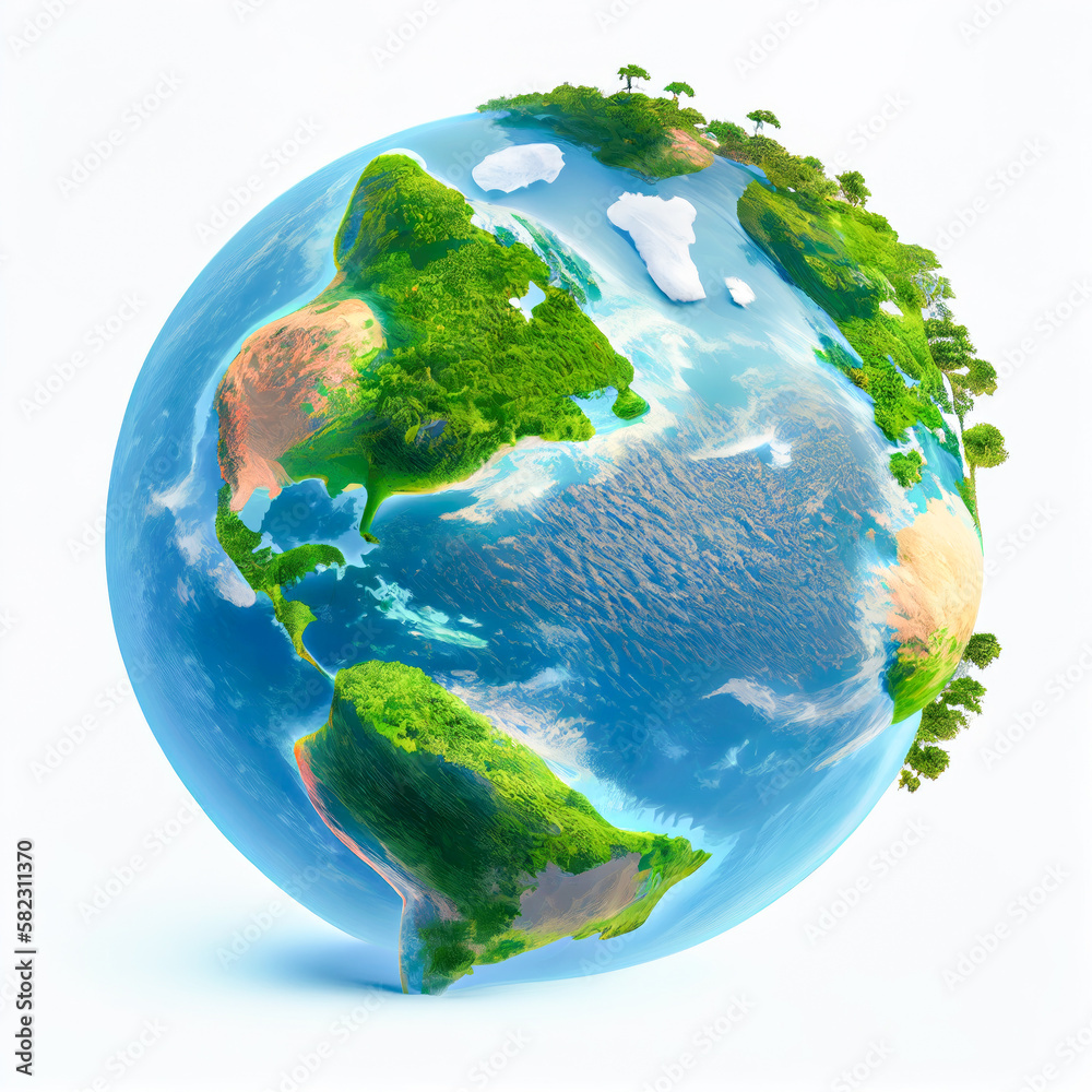 Fototapeta premium view of the earth planet