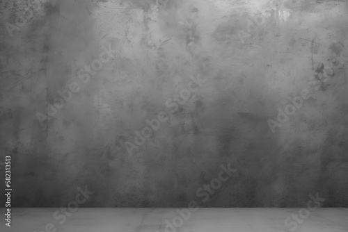 Gray light background backdrop studio, wall and floor with texture Generative AI