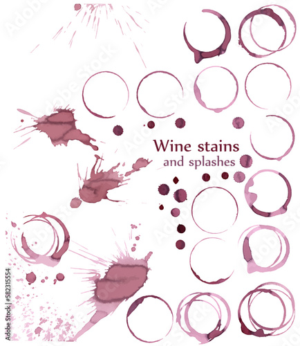 Set of coffe/wine stains