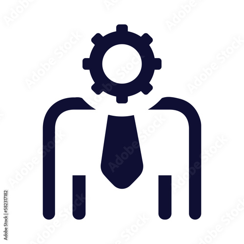 gear, wheel, man, administration icon