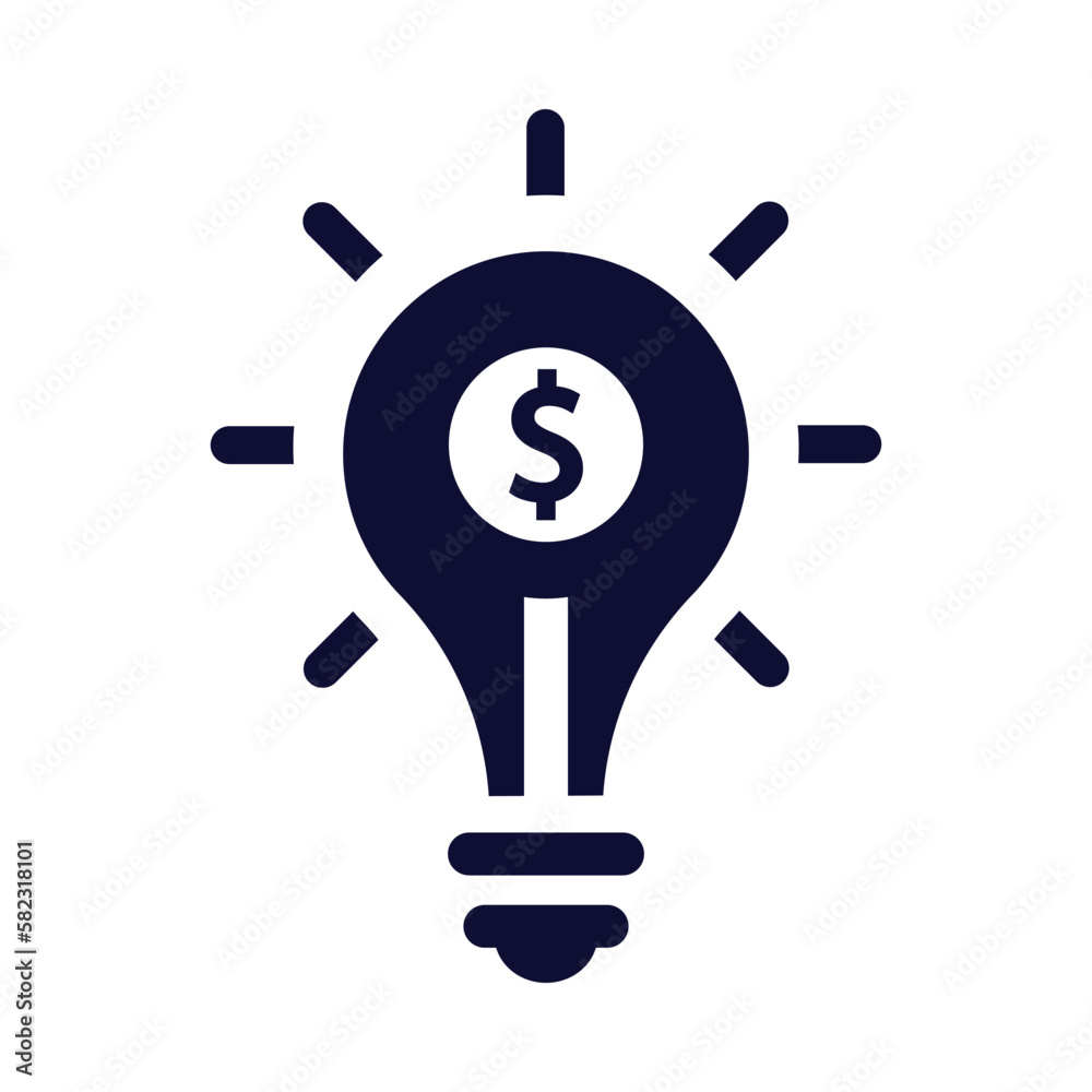 bulb, light bulb, money, creative business idea icon bulb, light bulb, money, creative business idea icon