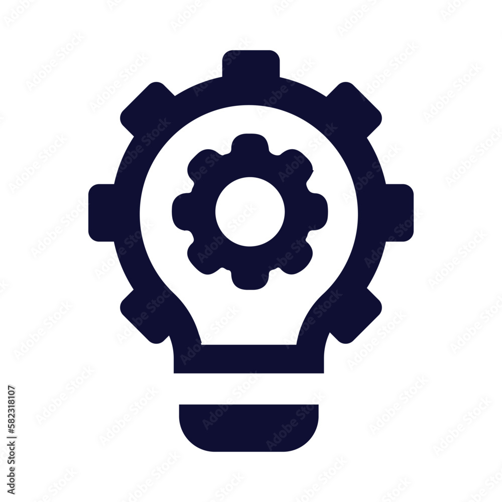 idea, gear, bulb, light bulb, creative idea icon idea, gear, bulb, light bulb, creative idea icon
