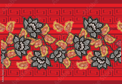 Batik Indonesian: is a technique of wax-resist dyeing applied to whole cloth, or cloth made using this technique originated from Indonesia.