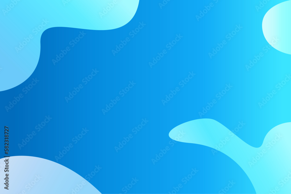 Blue abstract background vector. Abstract background with blue fluid shapes.
