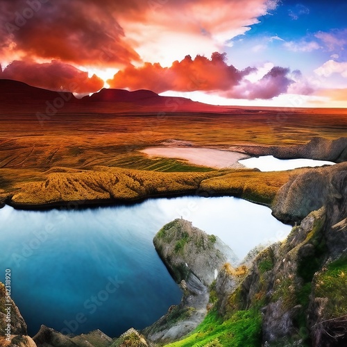 Captivating realistic highly detailed breathtaking landscape That Inspires Wanderlust with depth k quality © Dan