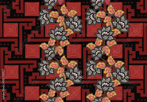 Batik Indonesian: is a technique of wax-resist dyeing applied to whole cloth, or cloth made using this technique originated from Indonesia.