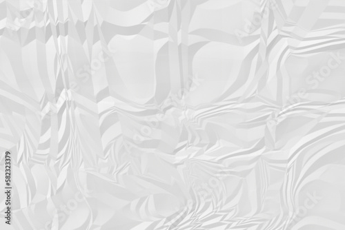 crumpled white paper background close up