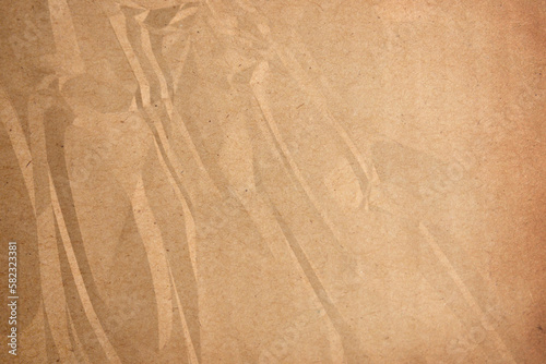 crumpled brown paper background close up