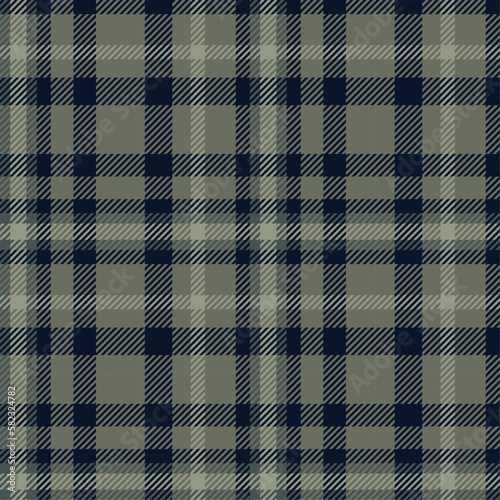 plaid pattern navy blue gray fabric pattern vector illustration