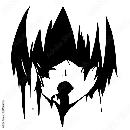 black and white of ghost icon