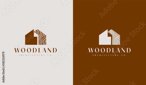 Woodwork Capenter Industry Woodwork Handyman Wood House Builder Logo Design. Universal creative premium symbol. Vector sign icon logo template. Vector illustration