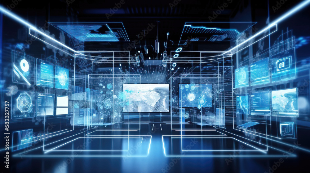 Big data technology concept. Generative Ai Big data technology concept. Generative Ai