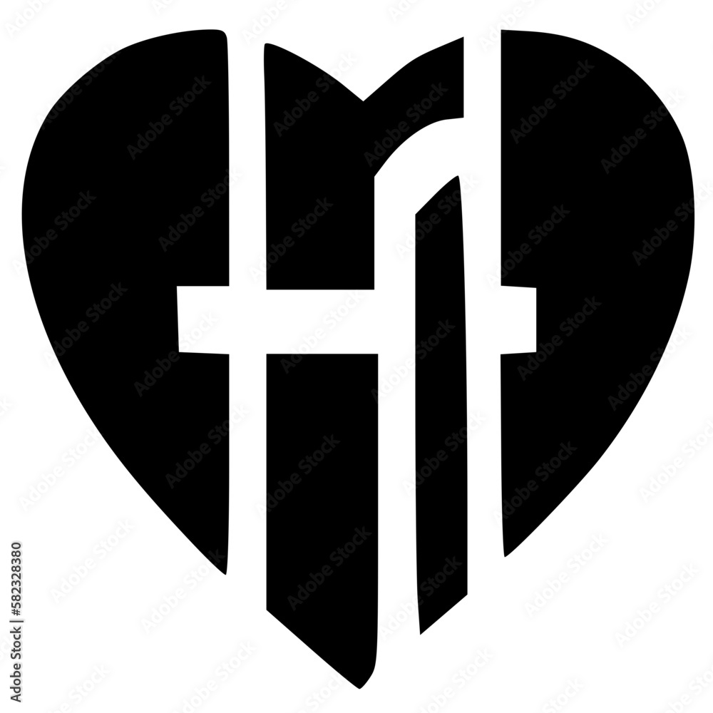 Fototapeta premium black and white of icon shape