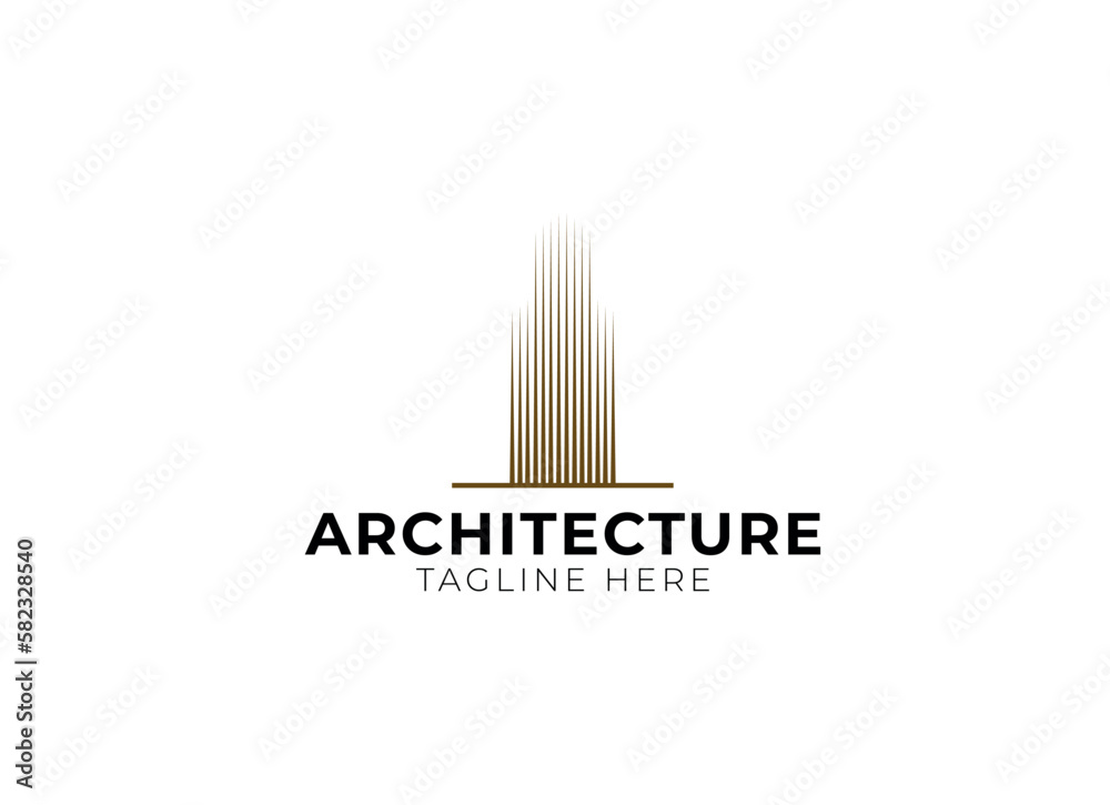 Minimalist Architecture, Building, Construction logo design template. Minimalist Architecture, Building, Construction logo design template.