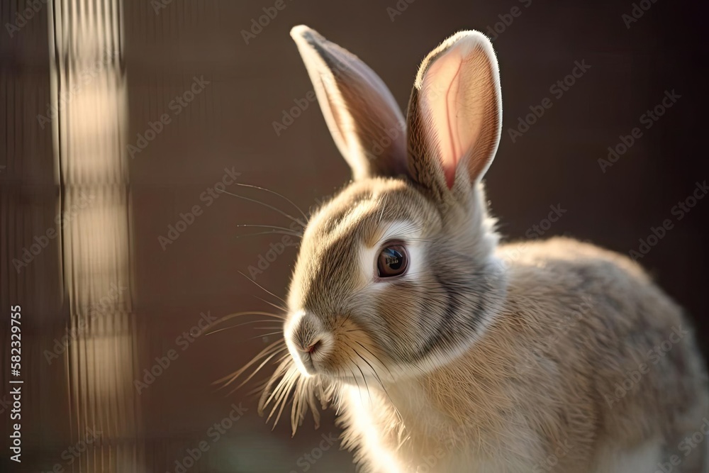 Adorable Rabbit, created with Generative AI technology Adorable Rabbit, created with Generative AI technology