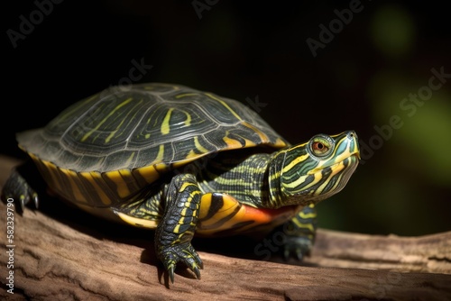 Red Eared Slider, created with Generative AI technology © Seidl AI Agency