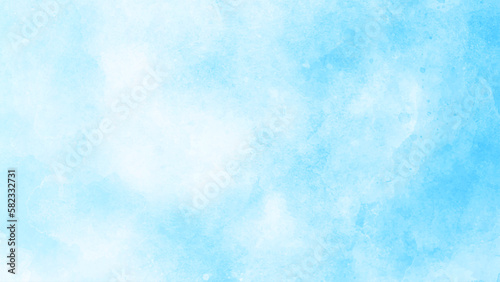 Blue watercolor vector background. Abstract hand paint square stain backdrop. sky blue pastel watercolor background. grunge texture. digital art painting