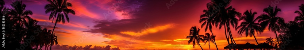 gorgeous, colorful, and vibrant sunset