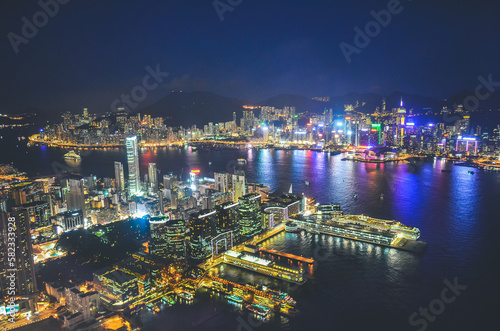 view of Hong Kong Island and Kowloon 30 July 2013